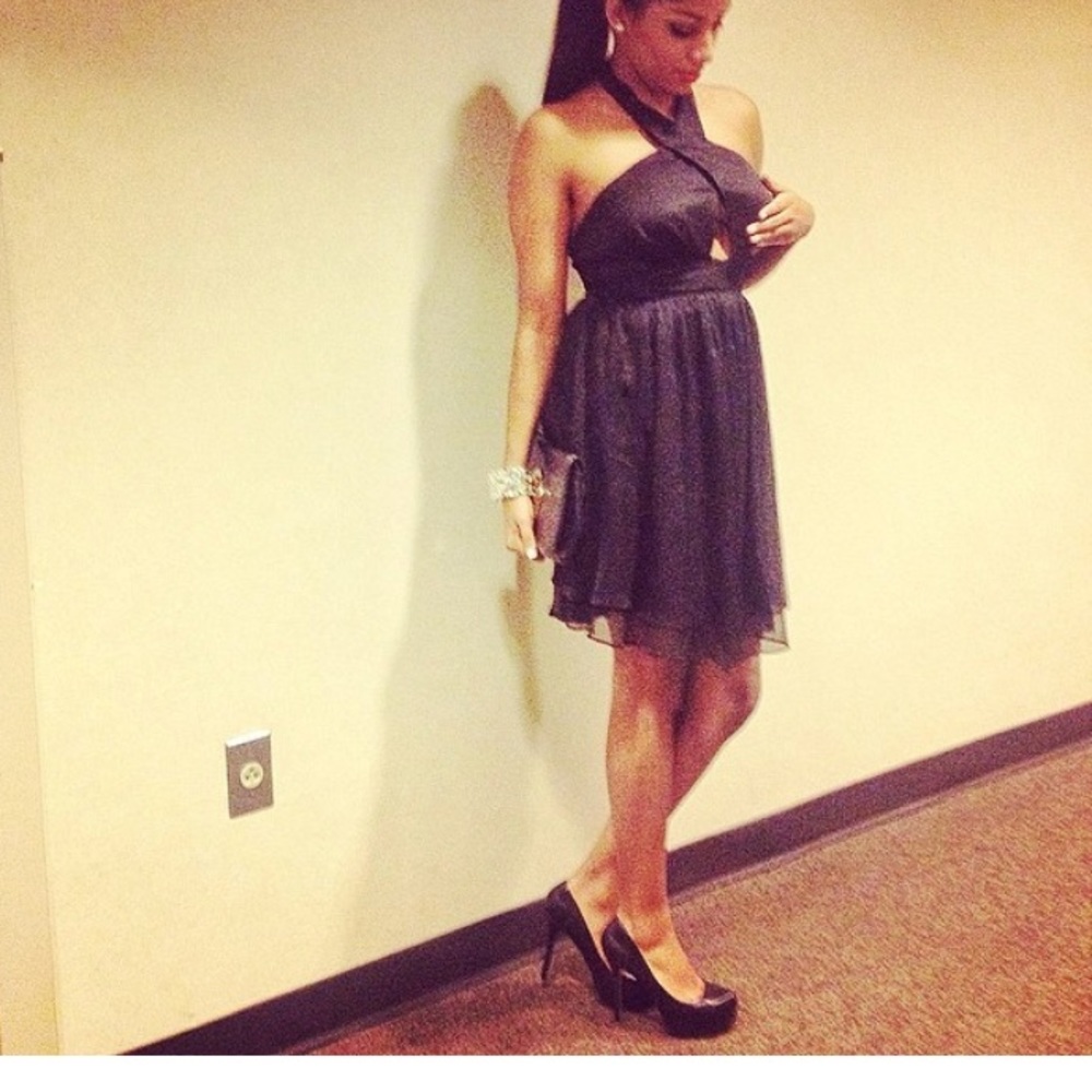 Guess black cocktail dress